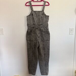Universal Thread Washed Black Overalls Denim Jumpsuit 10